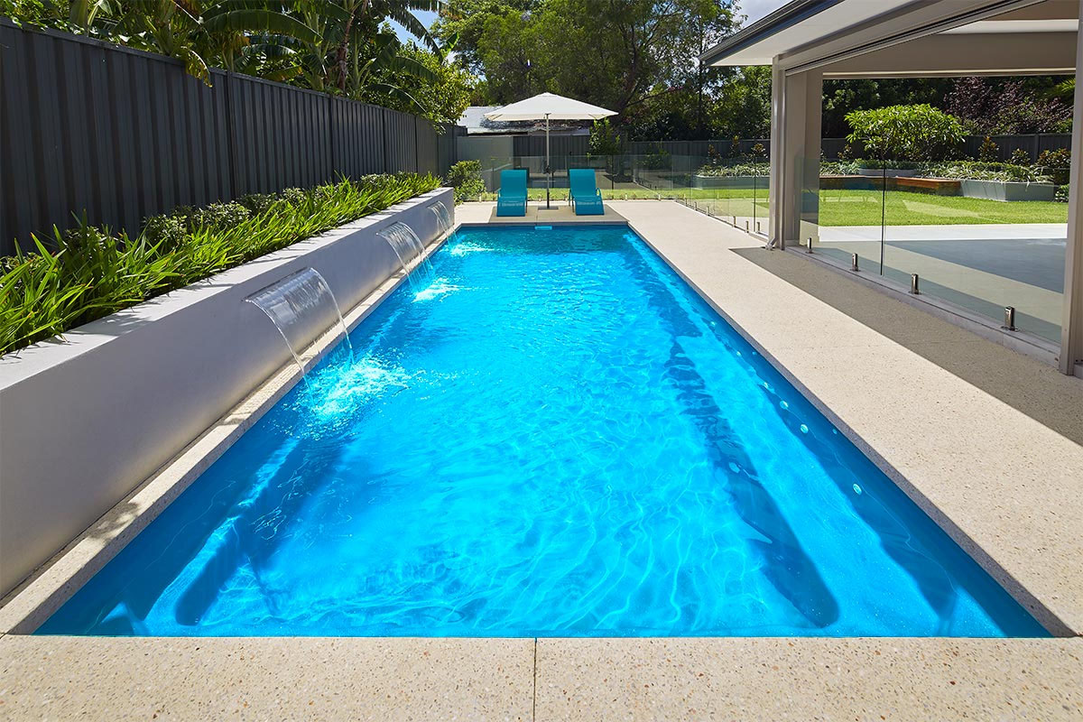 Sky Blue Shimmer pool colour example